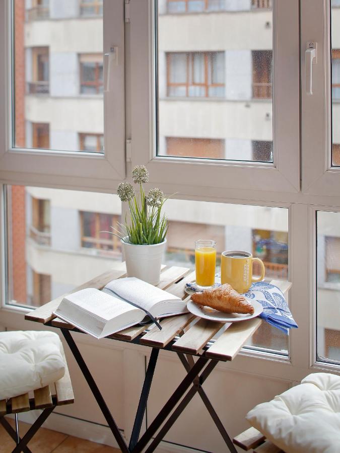 115A - Amplia Vivienda En Playa San Lorenzo Gijón Eksteriør bilde